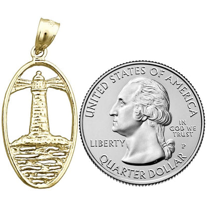 14K Gold Leuchtturm Medallion