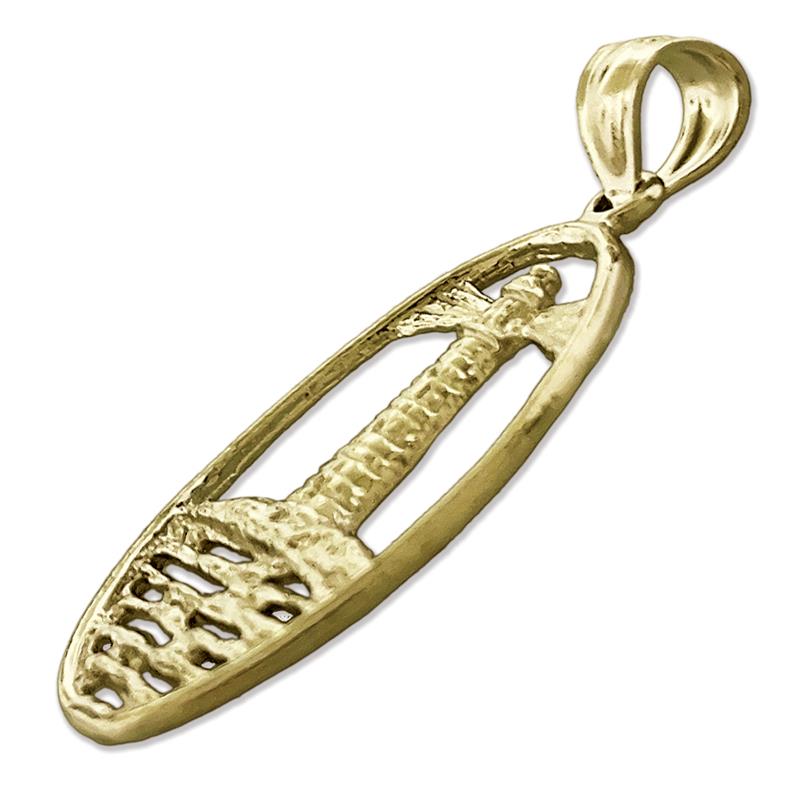14K Gold Leuchtturm Medallion