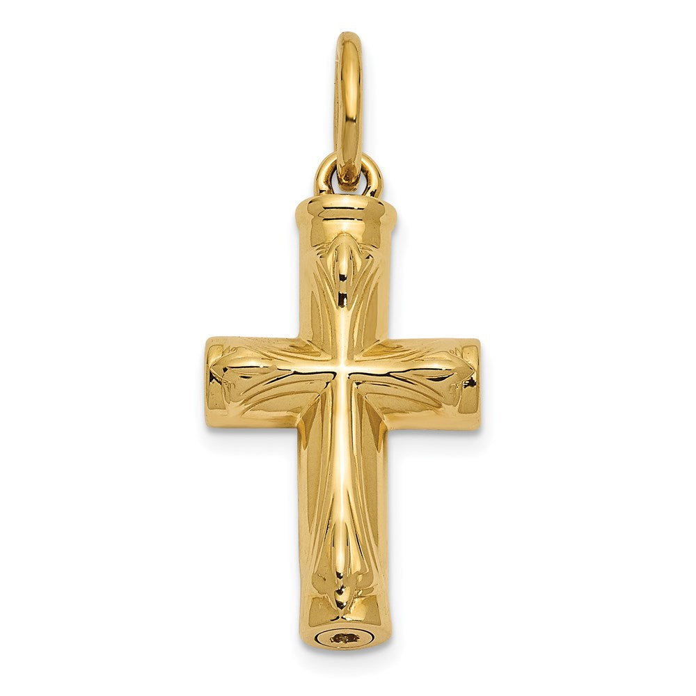 14K Gelbgold Sentimental Expressions 14K Kreuz Ash Halter Anhänger