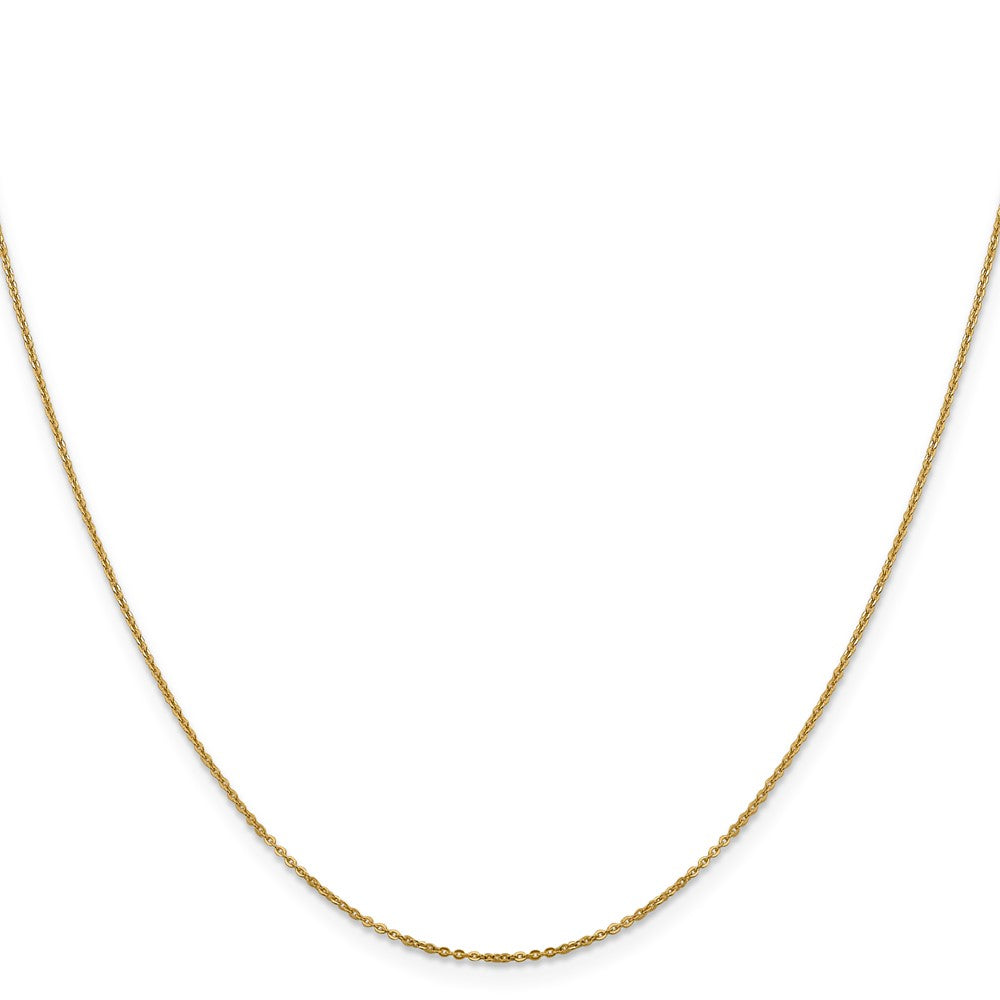 14K 1.1mm Flach Ankerkette Halskette