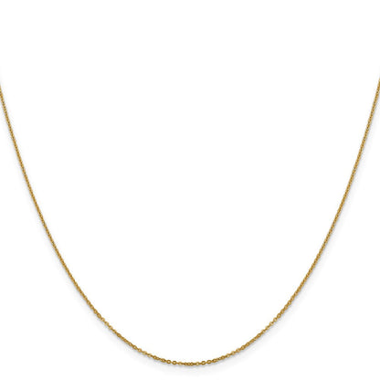 14K 1.1mm Flach Ankerkette Halskette