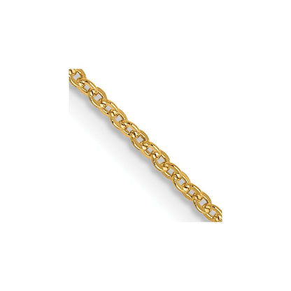 14K 1.1mm Flach Ankerkette Halskette