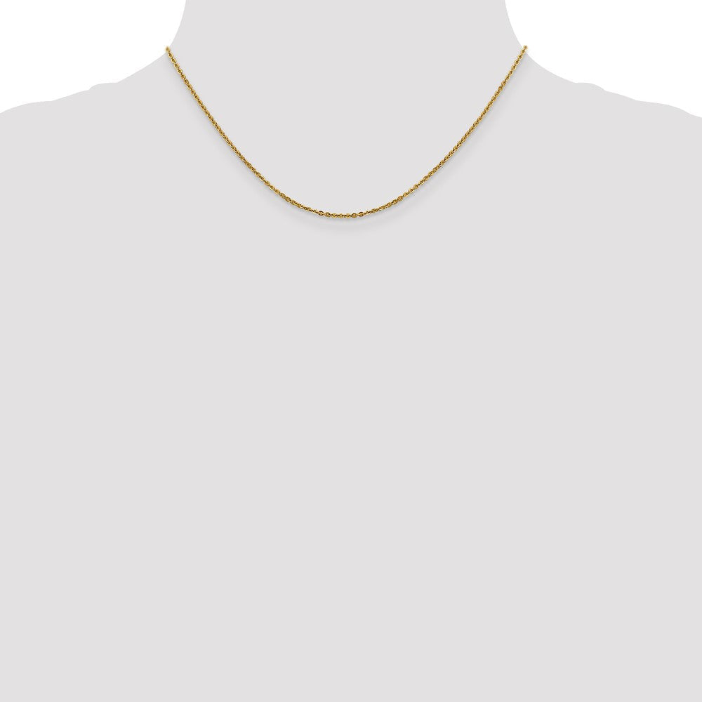 14K 1.7mm Flach Ankerkette Halskette