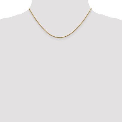 14K 1.7mm Flach Ankerkette Halskette