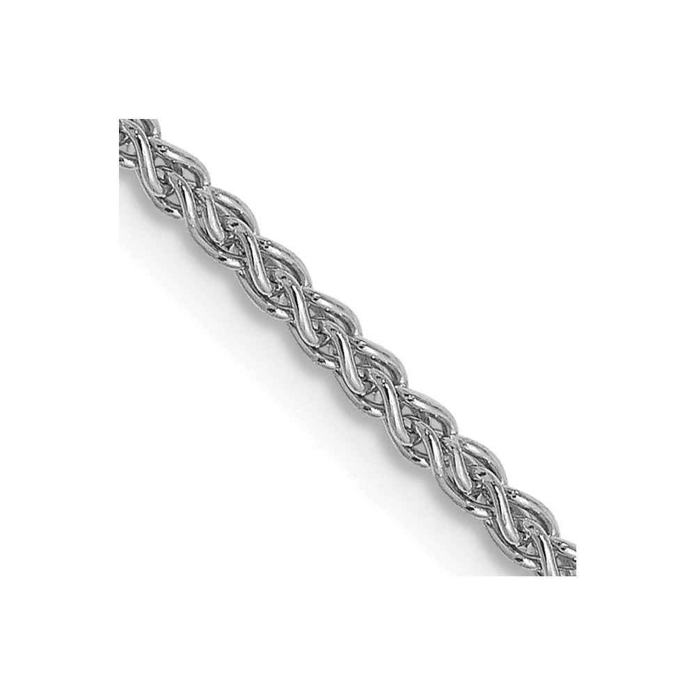 14K Weißgold 1.5mm Ährenkette Halskette