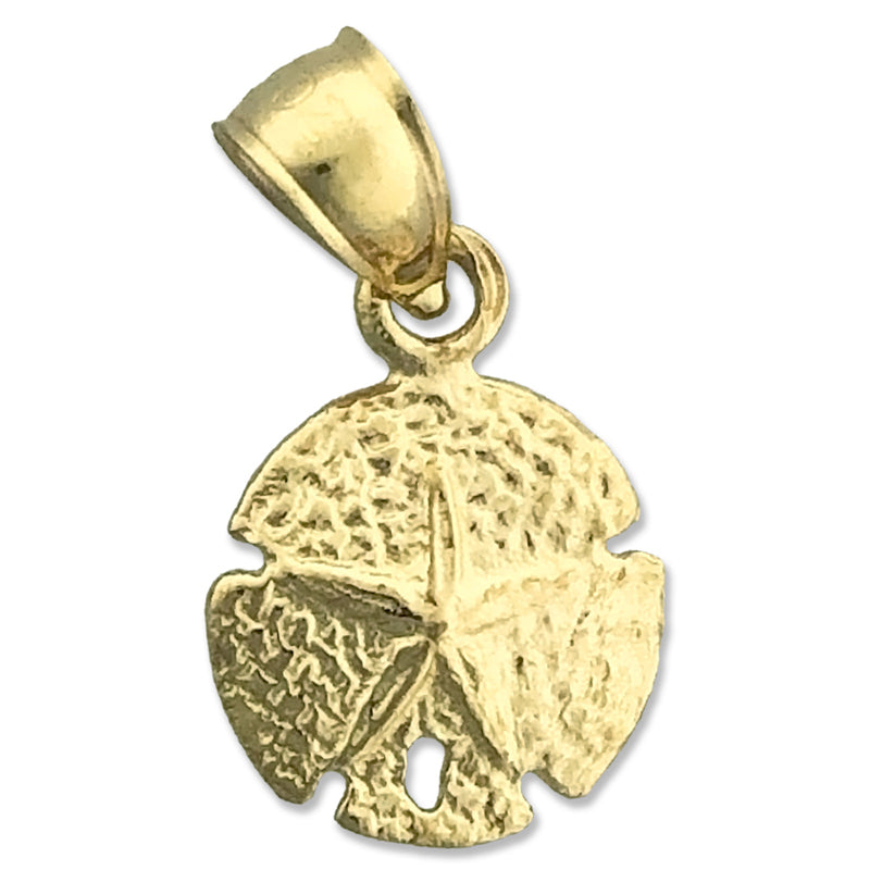 14K Gold 10 mm Sanddollar-Charm