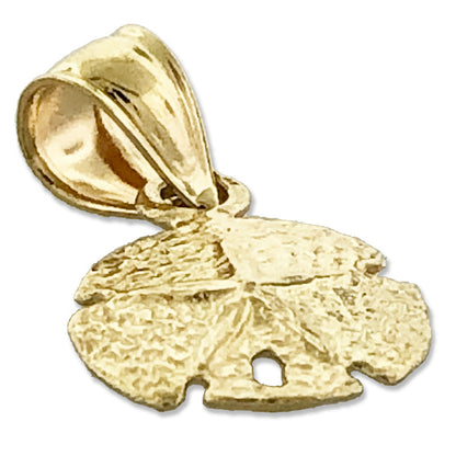 14K Gold 10 mm Sanddollar-Charm