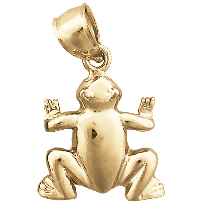 14K Gold Frosch-Charm