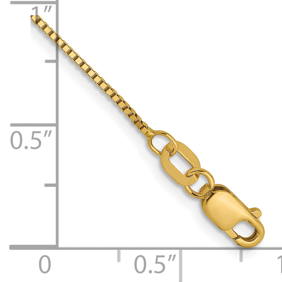 9 Zoll 14K.7mm Venezianer mit Karabinerverschluss Kette Fußkettchen