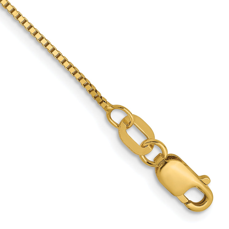 9 Zoll 14K.7mm Venezianer mit Karabinerverschluss Kette Fußkettchen