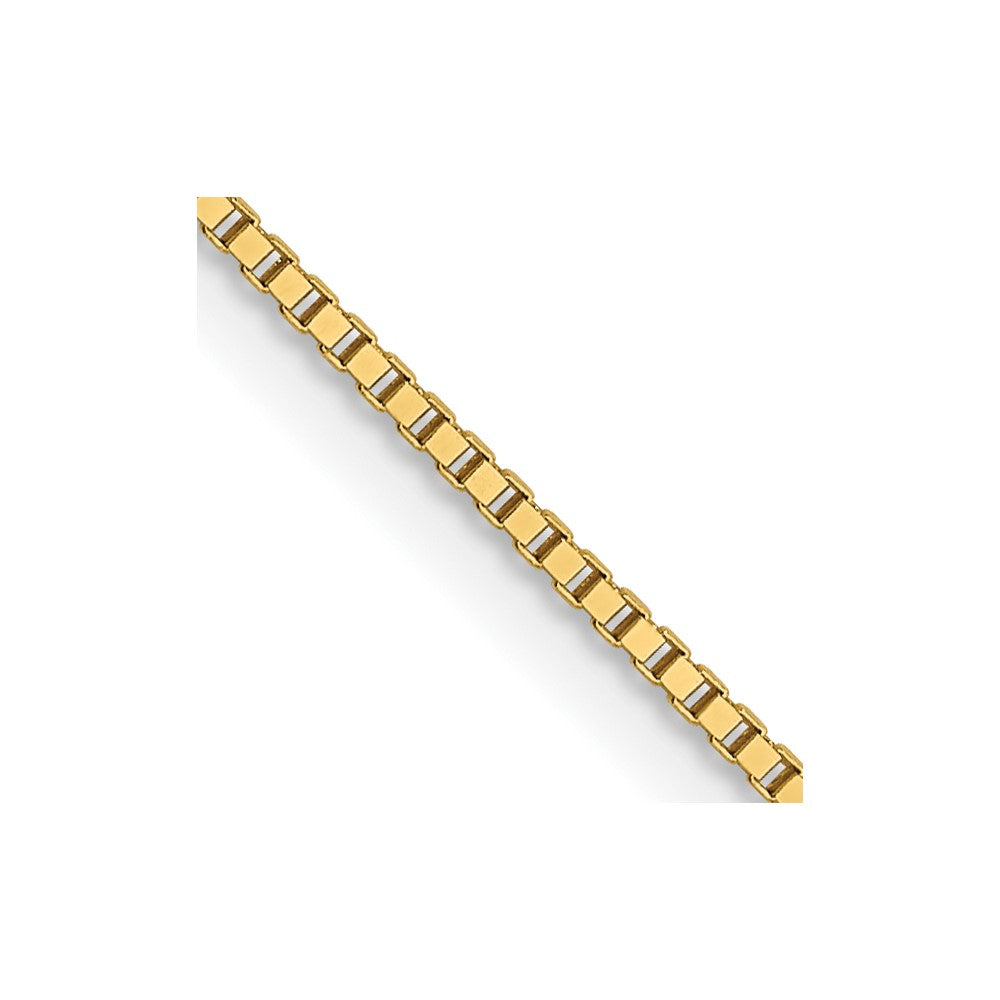 14K.7mm Venezianer mit Karabinerverschluss Halskette