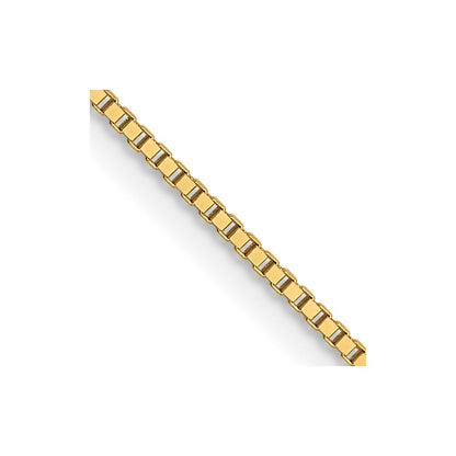 14K.7mm Venezianer mit Karabinerverschluss Halskette