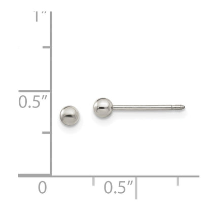 Titan Inverness 3mm Kugel Ohrstecker