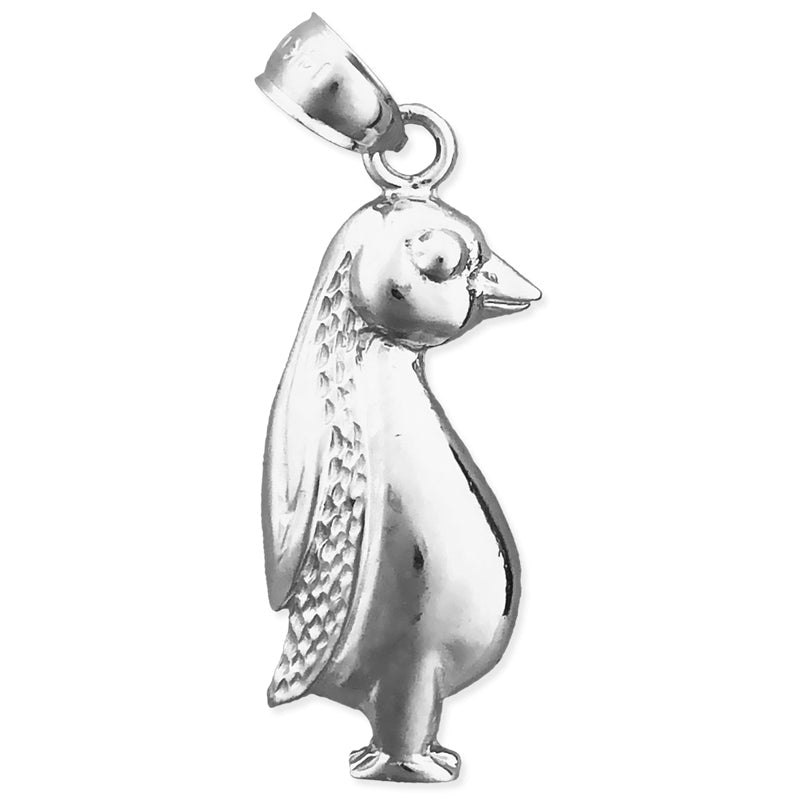 14K Gold Anhänger stehender Pinguin