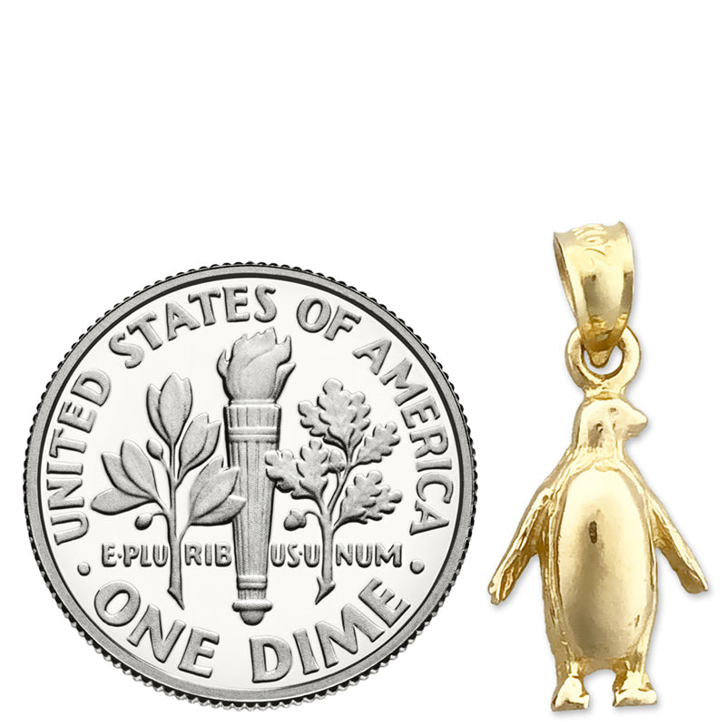 14K Gold Antarktis-Pinguin-Charm