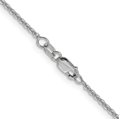 14K Weißgold 1.7mm Flach Ankerkette Halskette