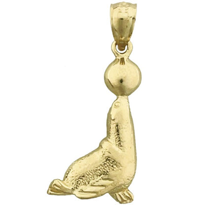 14K Gold Seelöwe-Charm