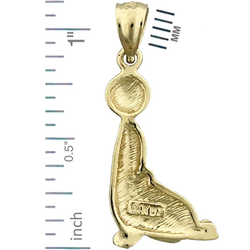 14K Gold Seelöwe-Charm