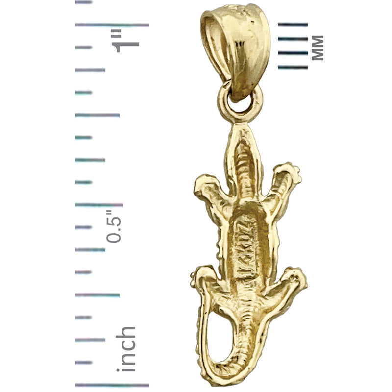 14K Gold Alligator-Charm