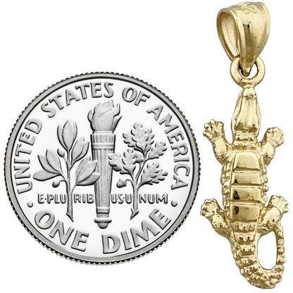 14K Gold Alligator-Charm