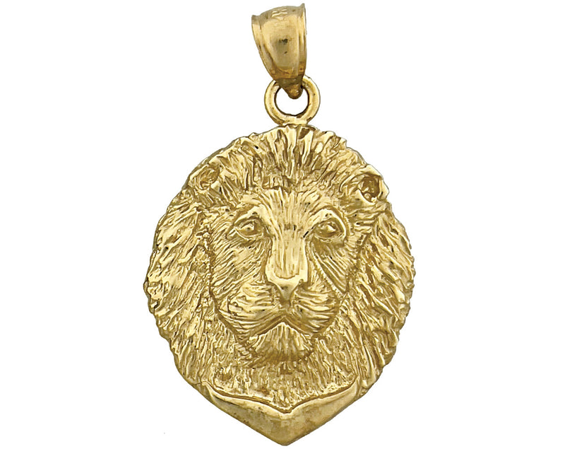 750 Gold 24 mm Löwenkopf-Anhänger