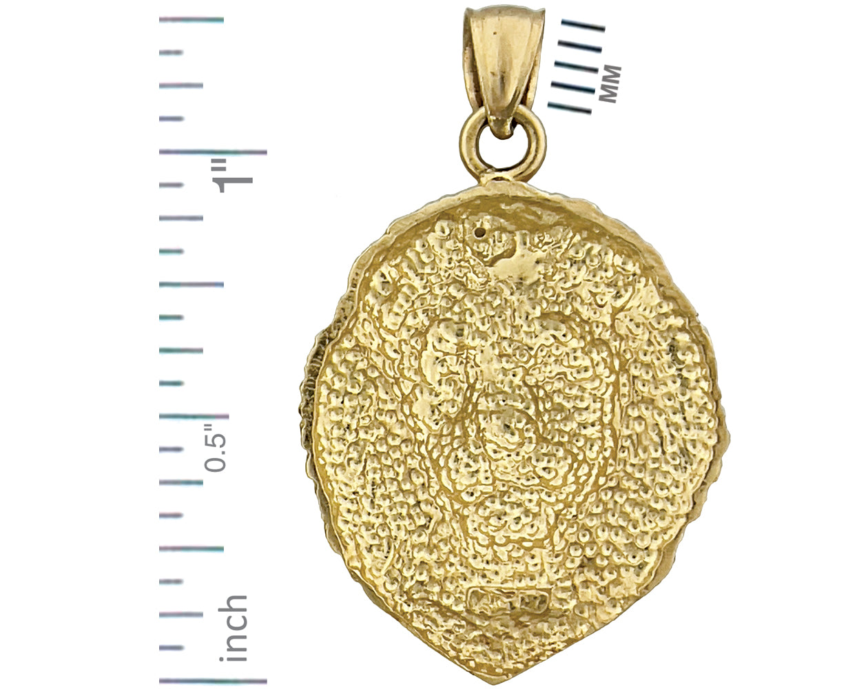 750 Gold 24 mm Löwenkopf-Anhänger