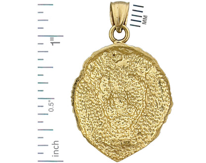 750 Gold 24 mm Löwenkopf-Anhänger