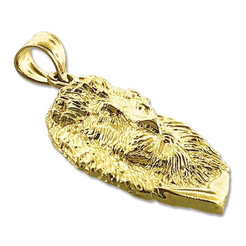 750 Gold 24 mm Löwenkopf-Anhänger