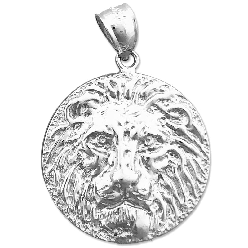 14K Gold Löwe Kopf Medallion