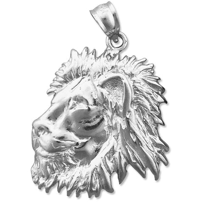 14K Gold Löwenkopf-Anhänger