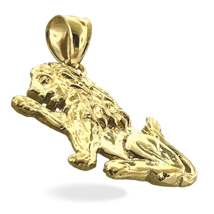 14K Gold Anhänger Wilder Löwe