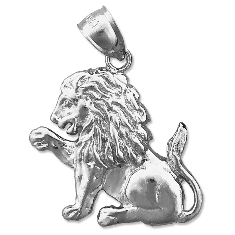 14K Gold Anhänger Wilder Löwe