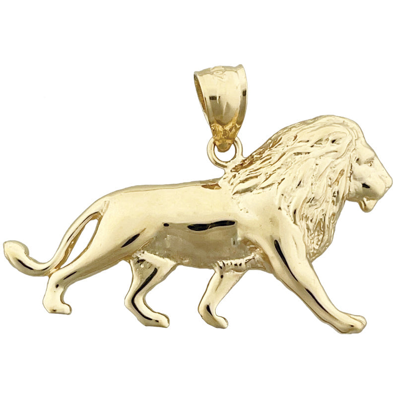 14K Gold 38MM Löwen-Anhänger