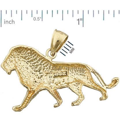 14K Gold 38MM Löwen-Anhänger