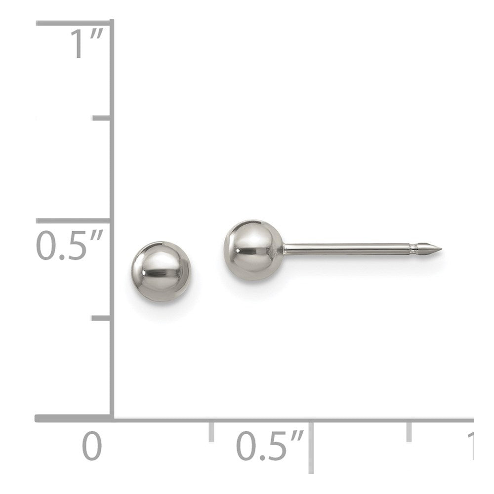 Titan Inverness 4mm Kugel Ohrstecker
