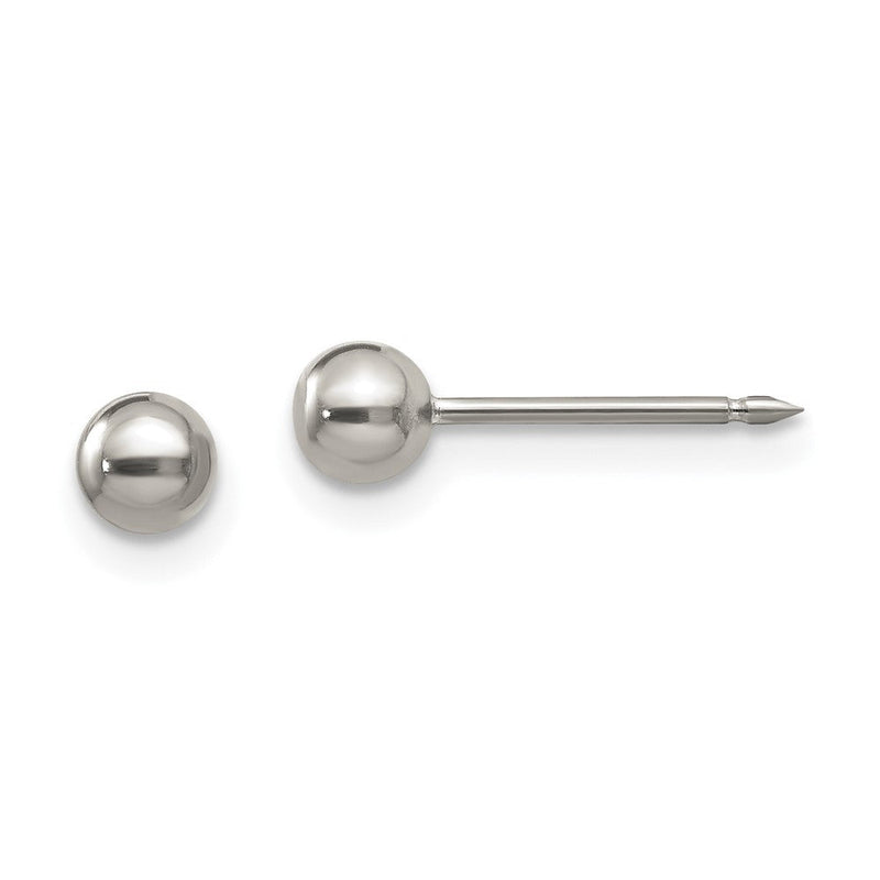 Titan Inverness 4mm Kugel Ohrstecker