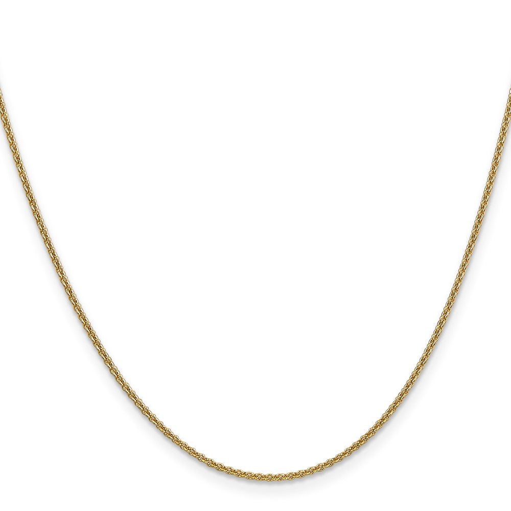 14K 1.6mm Rund Ankerkette Halskette