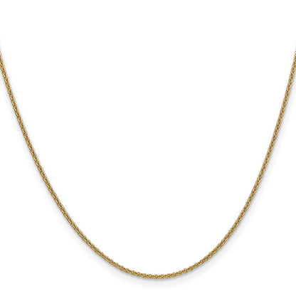 14K 1.6mm Rund Ankerkette Halskette