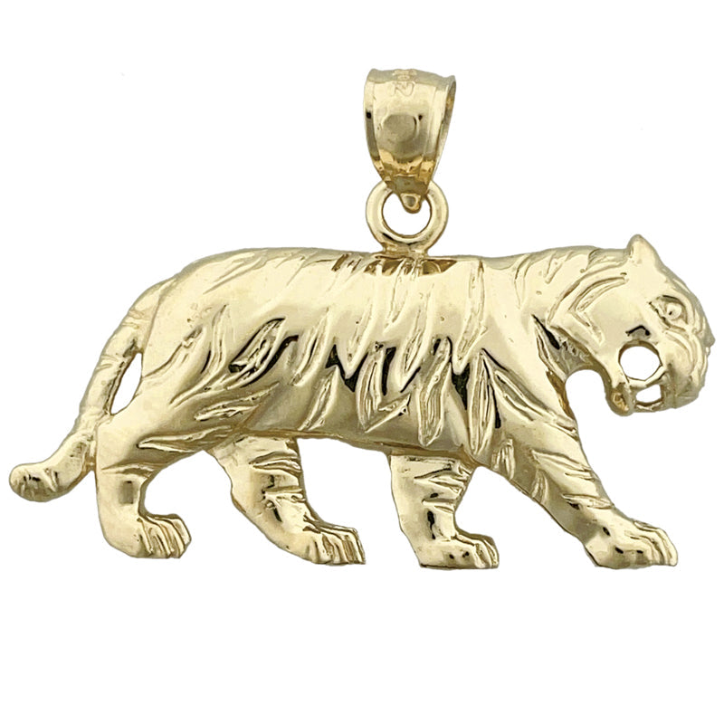 585 Gold 38 mm Tiger-Anhänger