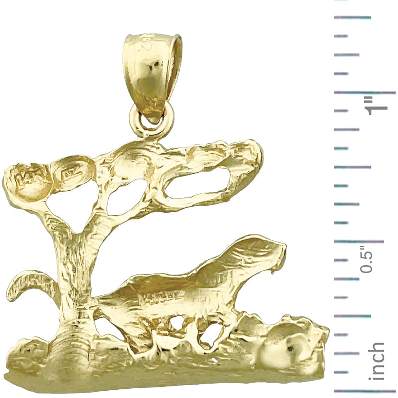 14K Gold Jaguar-Anhänger