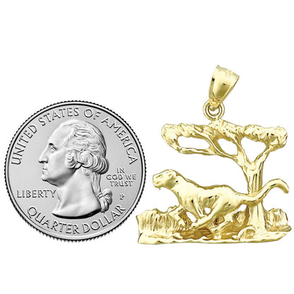 14K Gold Jaguar-Anhänger