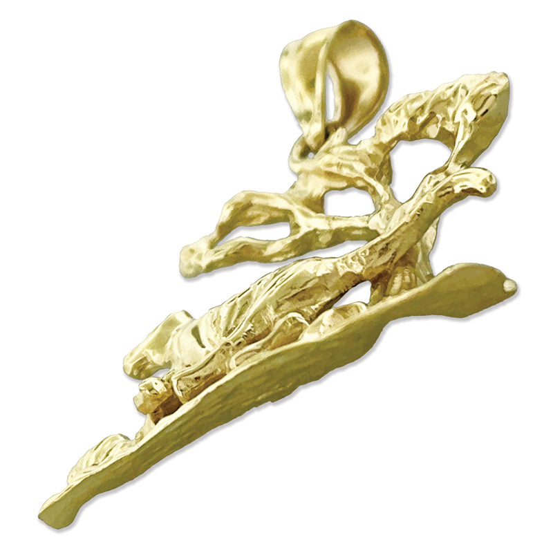 14K Gold Jaguar-Anhänger