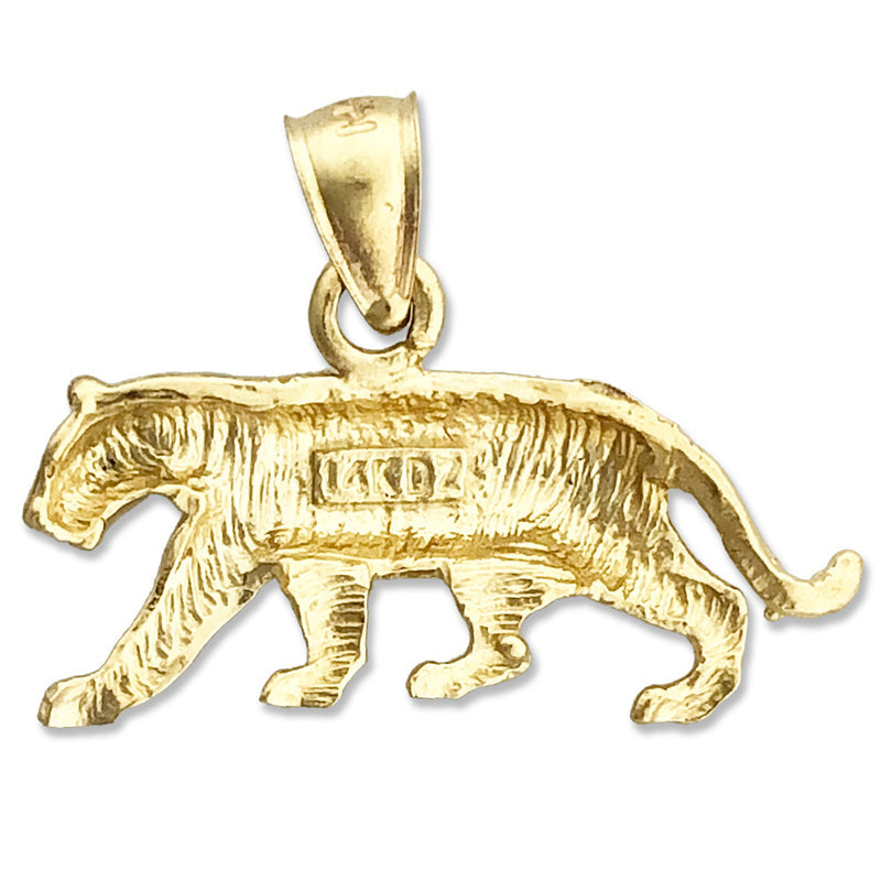 14K Gold Berglöwe-Puma-Anhänger