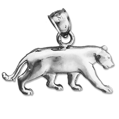 14K Gold Berglöwe-Puma-Anhänger