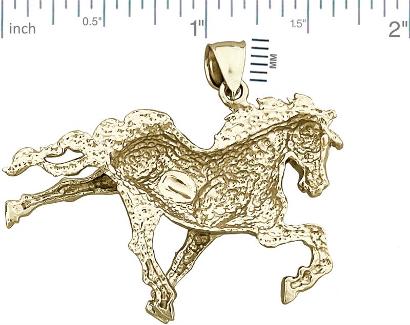 14K Gold Anhänger Pferd/Hengst