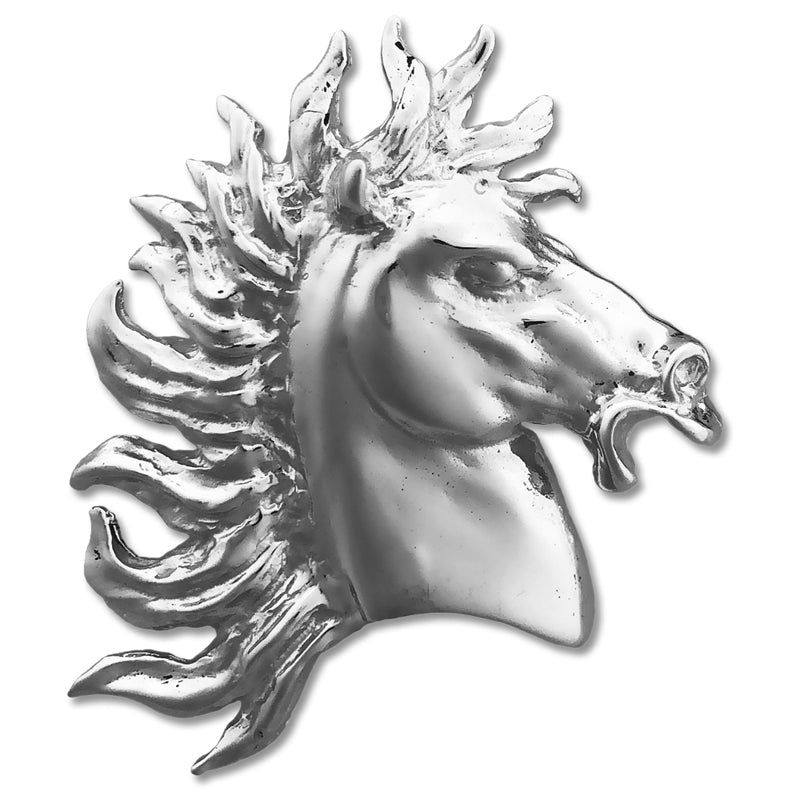 14K Gold Pferd Kopf mit Wild Mane Anhänger