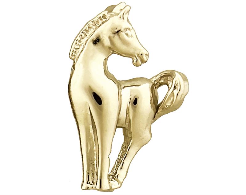 14K Gold Pony Gleitanhänger