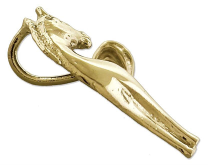 14K Gold Pony Gleitanhänger