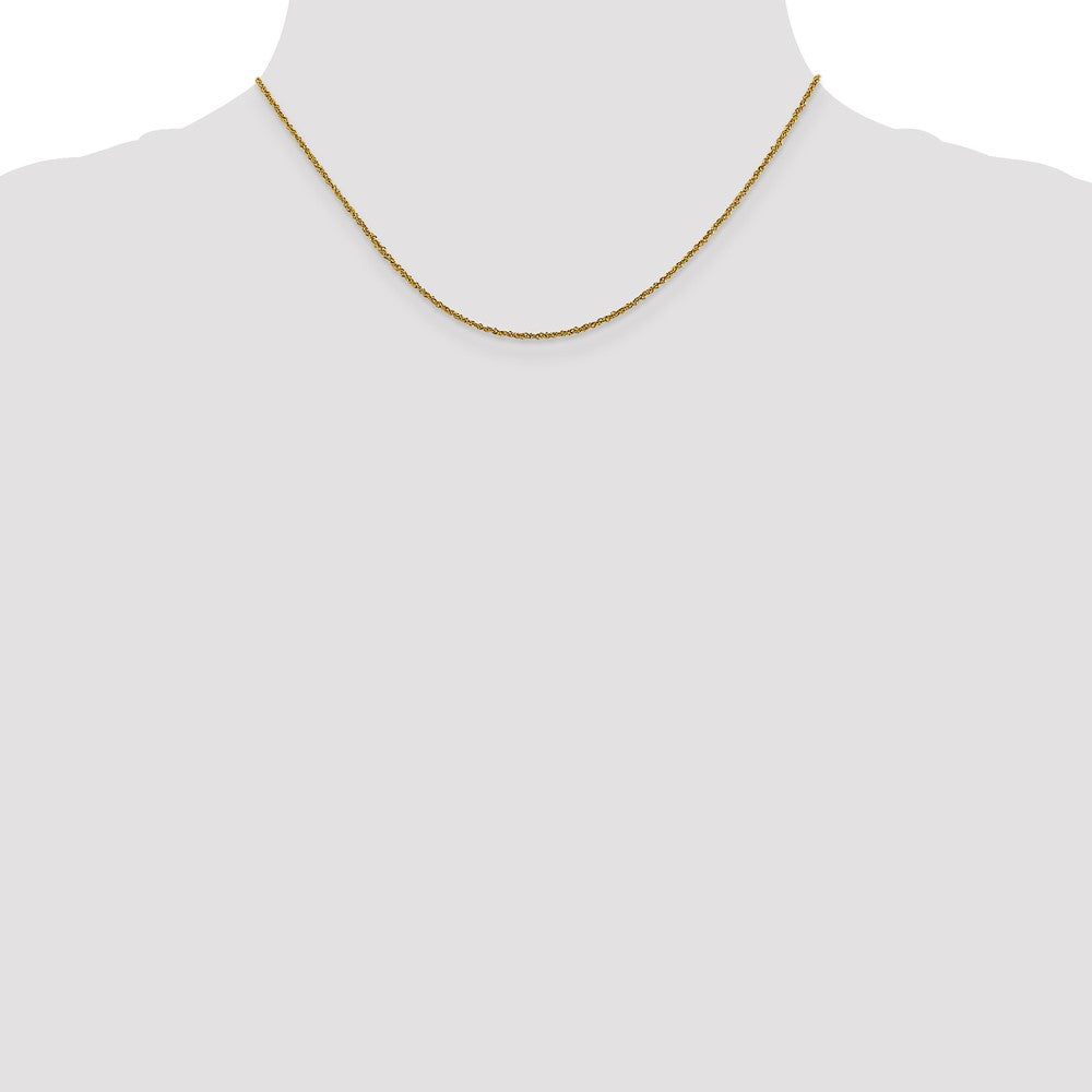 14K 1mm Sparkle Singapurkette Halskette