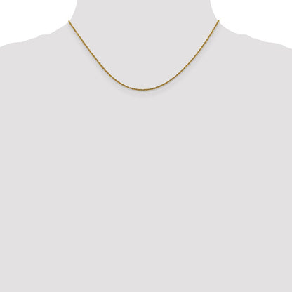 14K 1mm Sparkle Singapurkette Halskette